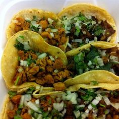 Plate of mini tacos